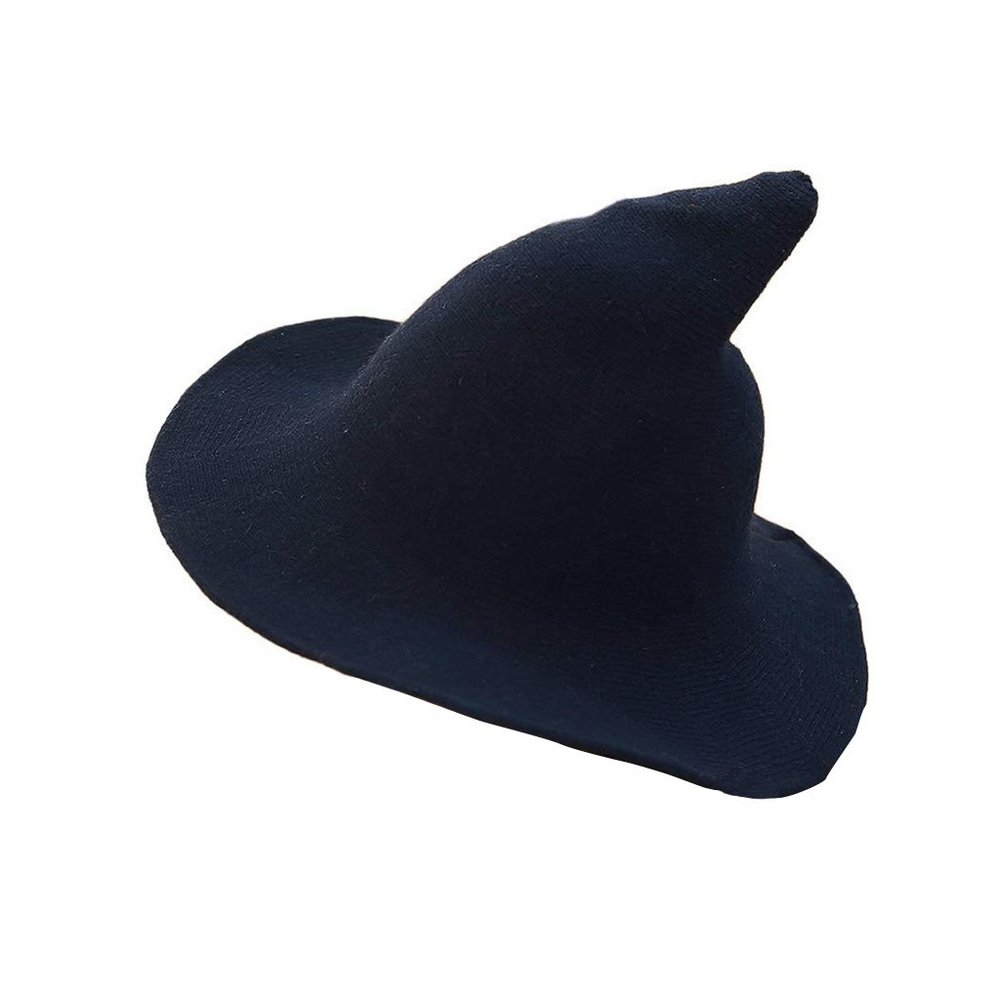 Modern Witch Hat Wool Knit Cap Halloween Costume - Picture 10 of 13